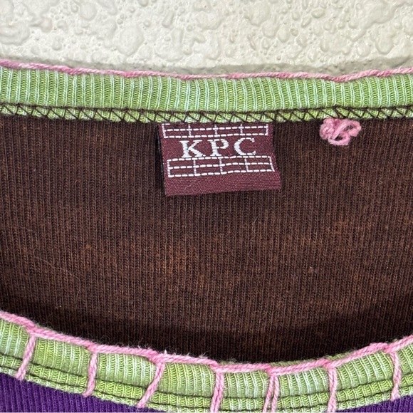 KPC Nepal Cotton embroidered patchwork peace long sleeved shirt. Women’s L - Picture 5 of 8